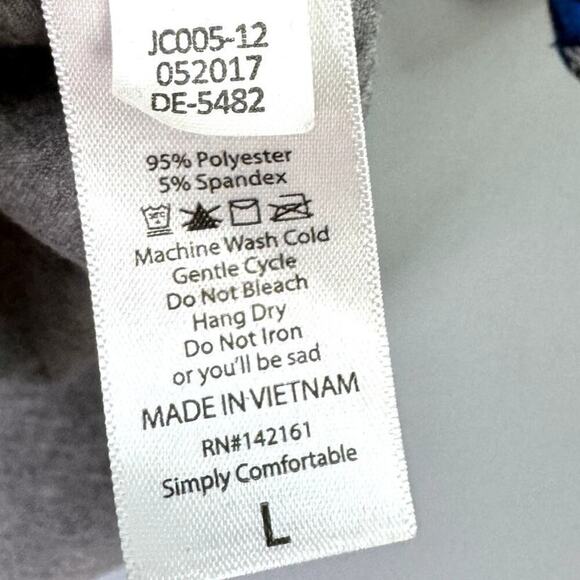 LuLaRoe Disney Donald Duck Randy Gray Blue Raglan Sleeve Shirt Women's Sie L - Picture 4 of 12